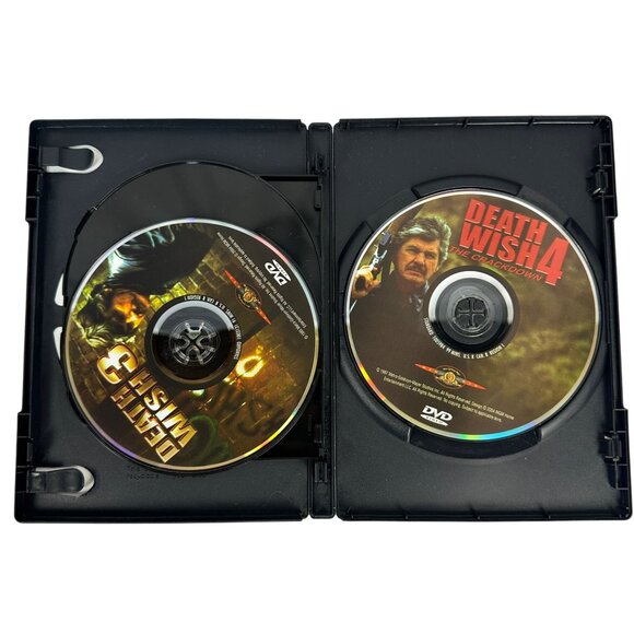Bronson Triple Threat Collection Death Wish 2 3 4 The Crackdown DVD R MGM 1980s - Picture 4 of 8